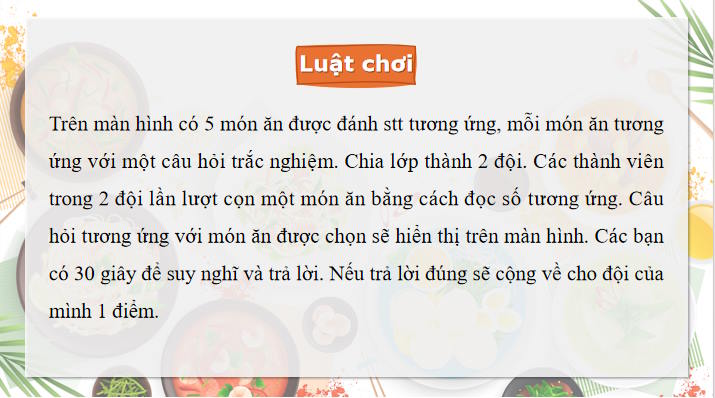 Game khởi động Vật lí 10 Bài 8