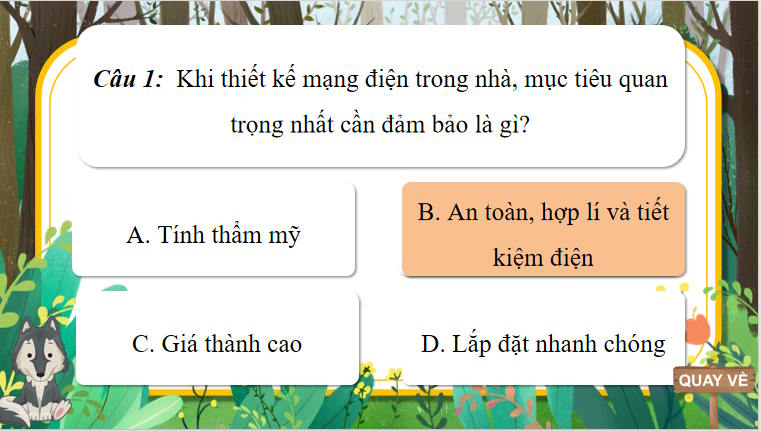 Công nghệ 9 Lắp đặt mạng điện Bài 3
