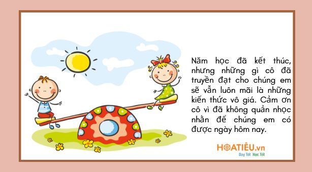 PPT Lời cảm ơn của học sinh dành cho giáo viên cute