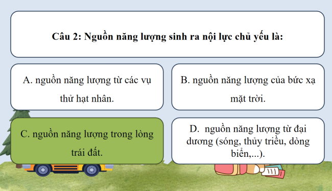 Game khởi động Tự nhiên và xã hội 3 Bài 26: Xác định các phương trong không gian