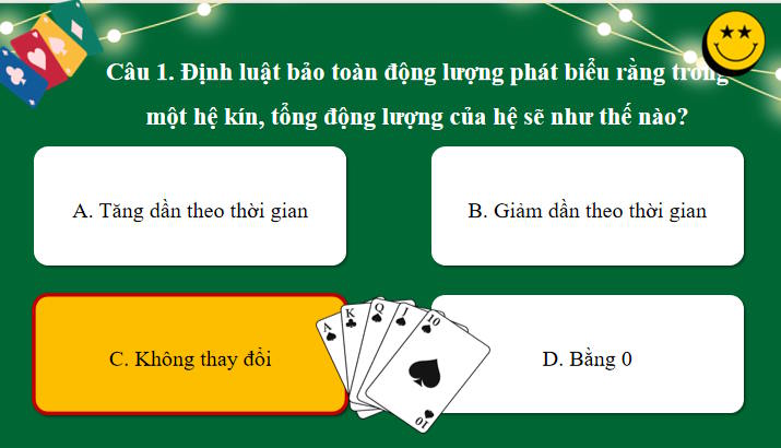 Game khởi động Vật lí 10 Bài 29