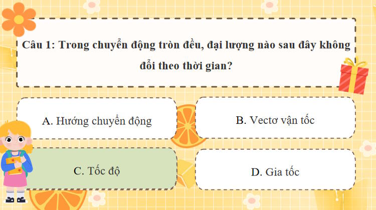 Game khởi động Vật lí 10 Bài 31