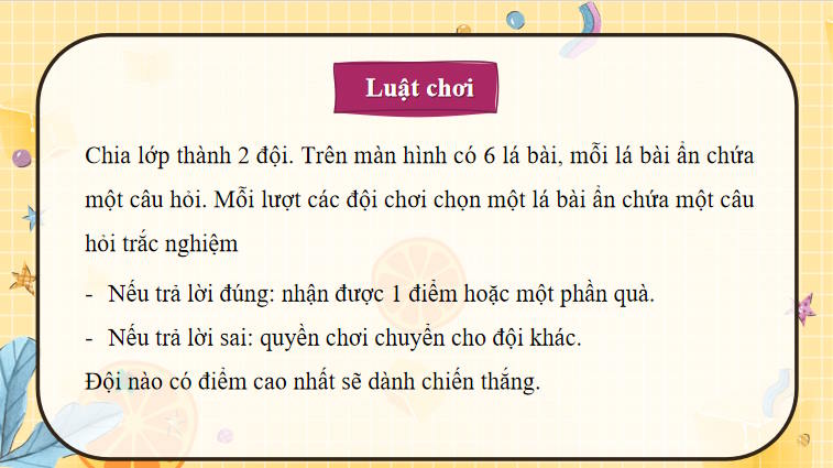 Game khởi động Vật lí 10 Bài 32