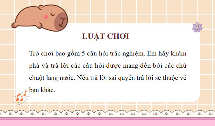 Trò chơi khởi động Vật lí 11 Bài 2
