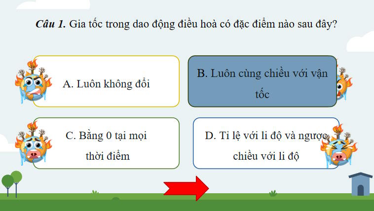 Trò chơi khởi động Vật lí 11 Bài 3