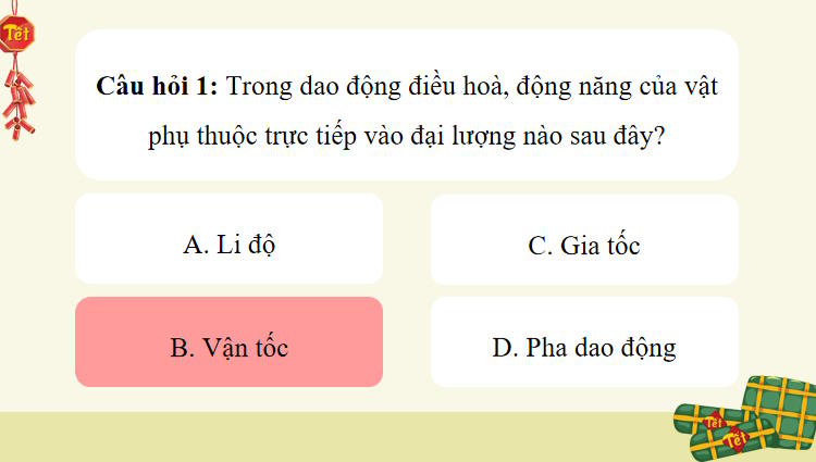 Trò chơi khởi động Vật lí 11 Bài 5