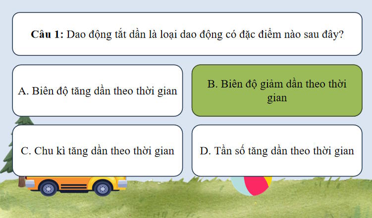 Trò chơi khởi động Vật lí 11 Bài 6