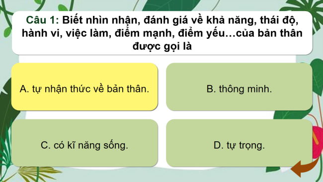 Game khởi động GDCD 6 Bài 6