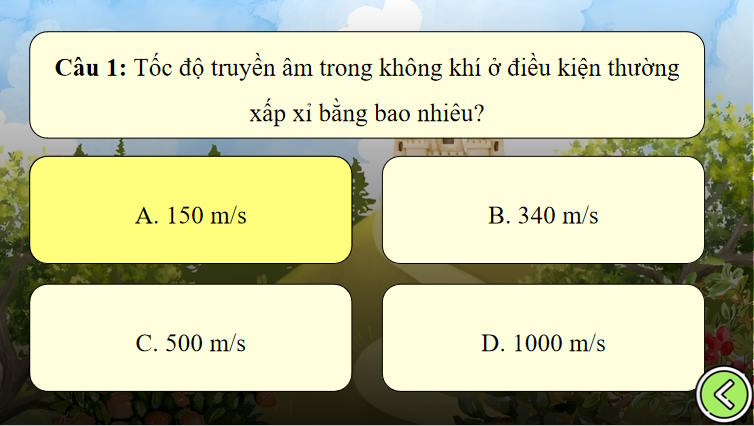 Game khởi động Vật lí 11 Bài 15