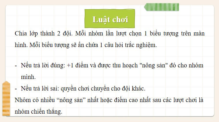 Game khởi động Vật lí 11 Bài 20