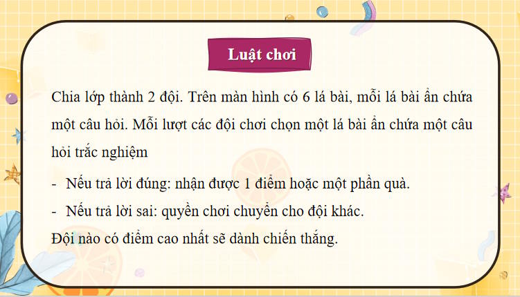 Game khởi động Vật lí 11 Bài 22
