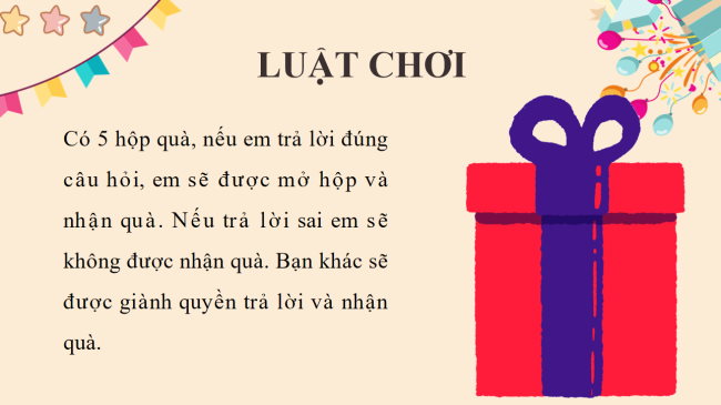 Game khởi động Công nghệ 6 Bài 4