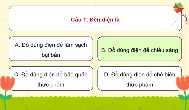 Game khởi động Công nghệ 6 Bài 11