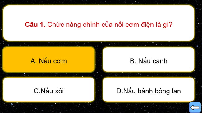 Game khởi động Công nghệ 6 Bài 12