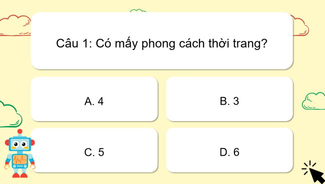 Game khởi động Công nghệ 6 Bài 9