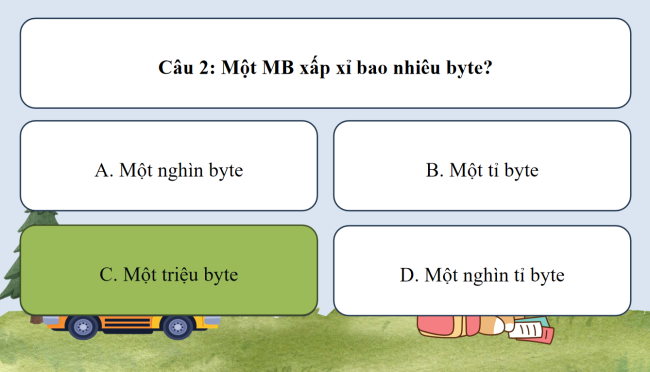 Game khởi động Tin học 6 Bài 3