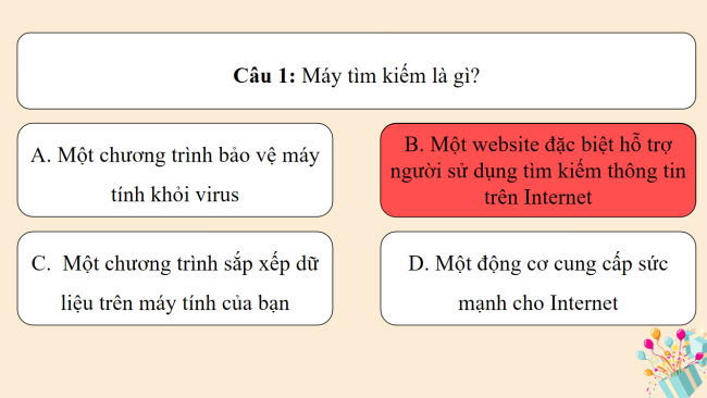 Game khởi động Tin học 6 Bài 7