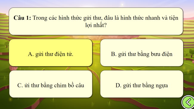 Game khởi động Tin học 6 Bài 8