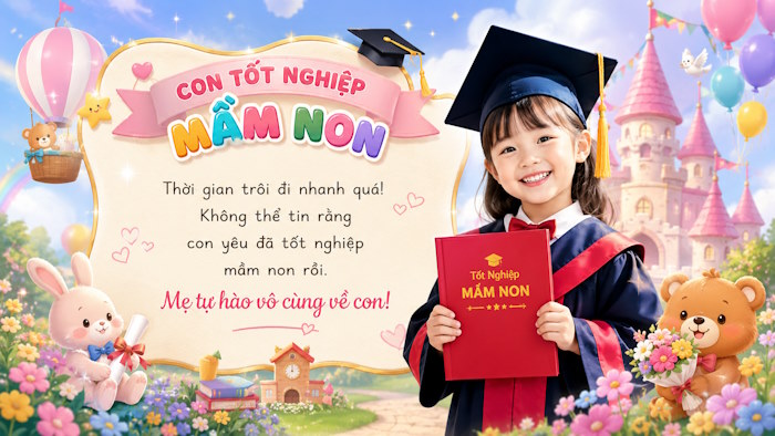 Stt con tốt nghiệp mầm non