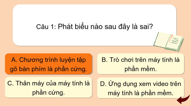 Game khởi động Tin học 4 Bài 1