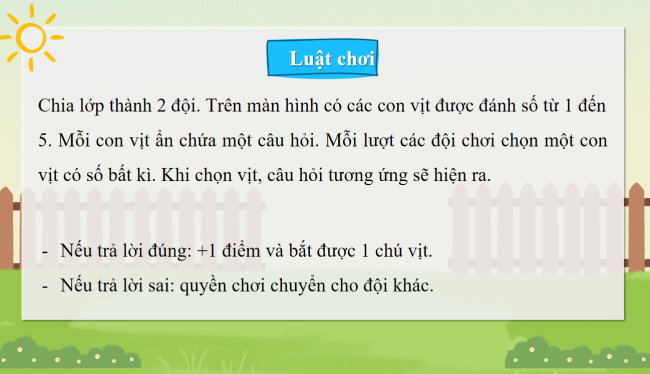 Game khởi động Tin học 4 Bài 3