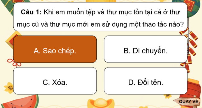 Game khởi động Tin học 4 Bài 5