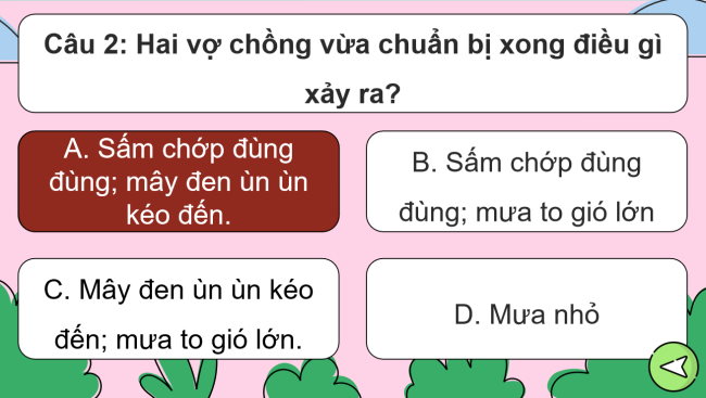 Game khởi động Tiếng Việt 2 Bài 27