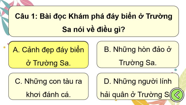Game khởi động Tiếng Việt 2 Bài 28