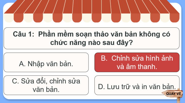 Game khởi động Tin học 4 Bài 9