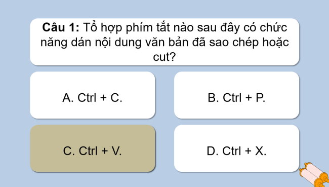 Game khởi động Tin học 4 Bài 11