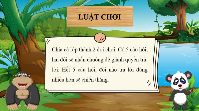 Game khởi động Toán 2 Bài 73