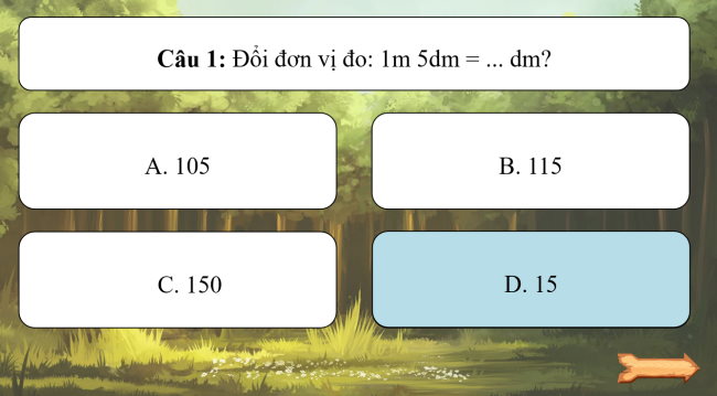 Game khởi động Toán 2 Bài 73