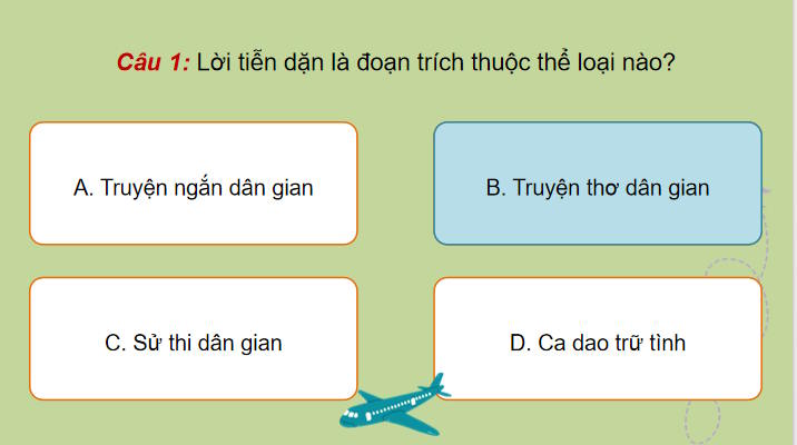 Game khởi động Ngữ văn 11 Bài 4 Lời tiễn dặn