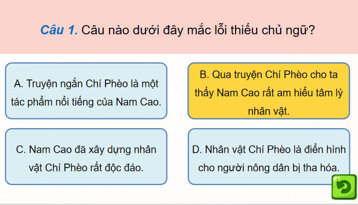 Game khởi động Ngữ văn 11 Bài 4 Thực hành tiếng Việt