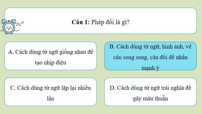 Game khởi động Ngữ văn 11 Bài 6 Thực hành tiếng Việt