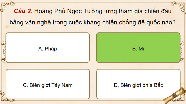 Game khởi động Ngữ văn 11 Bài 7 Ai đã đặt tên cho dòng sông
