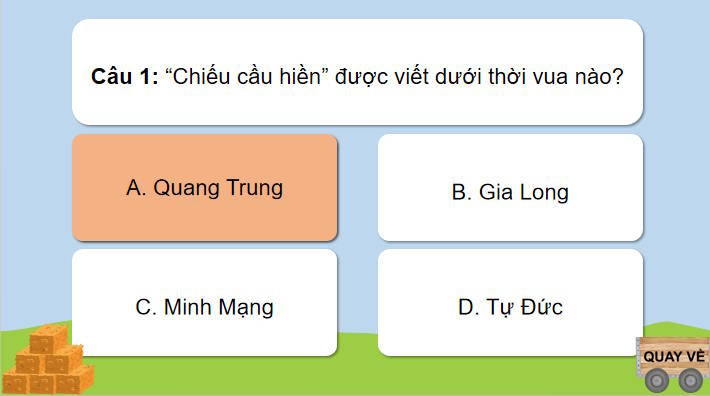 Trò chơi khởi động Ngữ văn 11: Ôn tập học kì 1