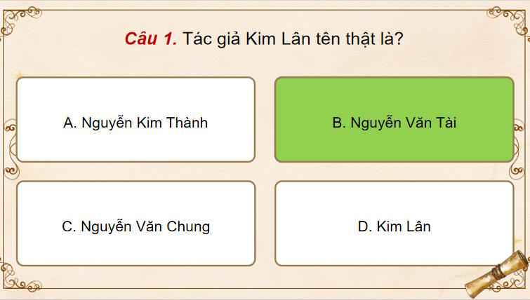 Game khởi động Ngữ văn 11 Bài 1: Vợ nhặt