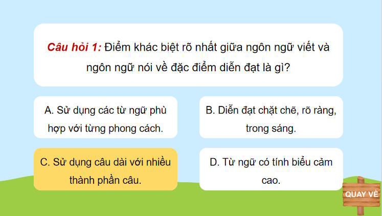 Game khởi động Ngữ văn 11 Bài 1: Thực hành tiếng Việt