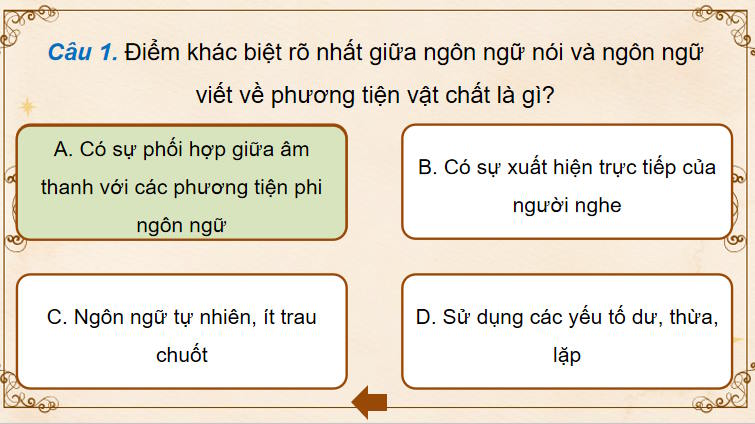 Game khởi động Ngữ văn 11 Bài 3: Thực hành tiếng Việt