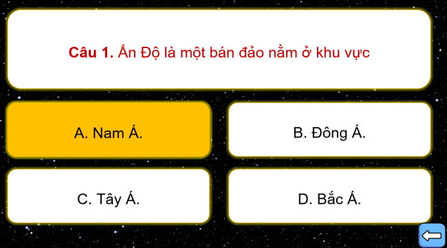 Game khởi động Lịch sử 6 Bài 8