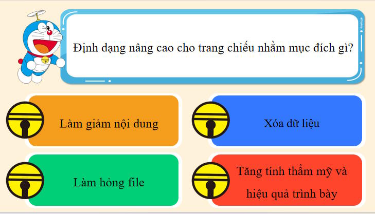Trò chơi khởi động Tin học 8 Bài 10a