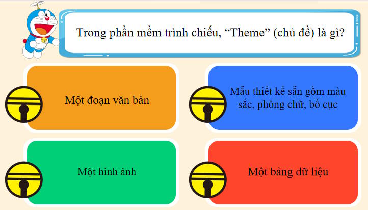 Trò chơi khởi động Tin học 8 Bài 10a