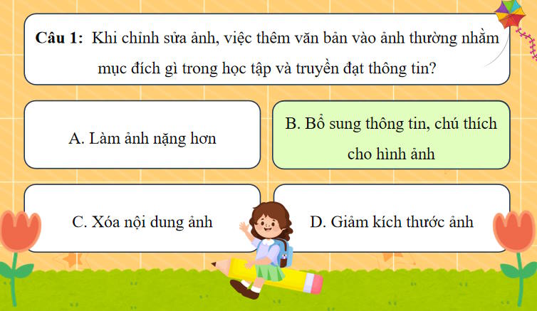 Trò chơi khởi động Tin học 8 Bài 10b