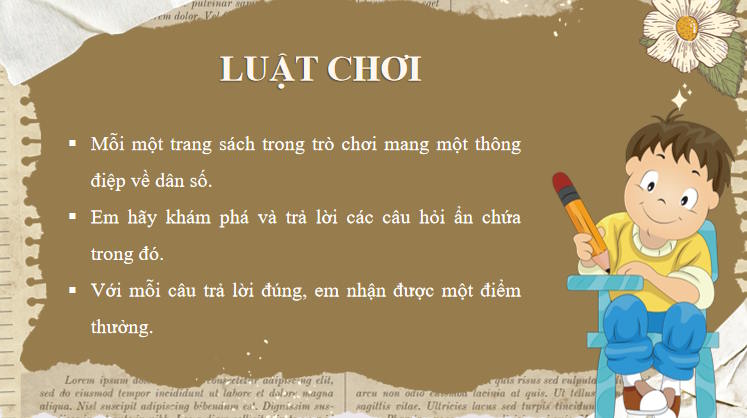 Trò chơi khởi động Tin học 8 Bài 6