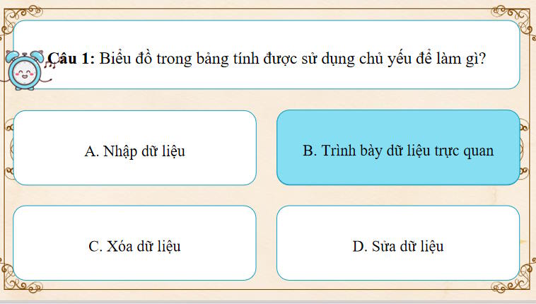 Trò chơi khởi động Tin học 8 Bài 7