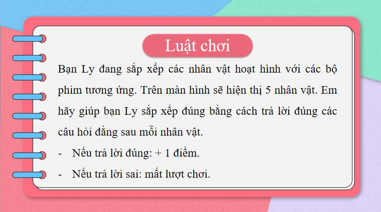 Trò chơi khởi động Tin học 8 Bài 8a