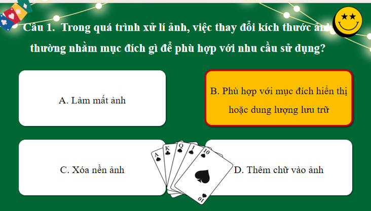 Trò chơi khởi động Tin học 8 Bài 9b