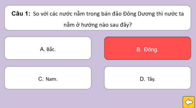 Game khởi động Lịch sử 6 Bài 2