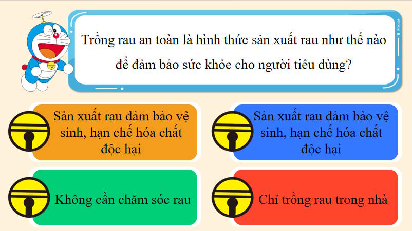 Trò chơi khởi động Công nghệ 7 Bài 6